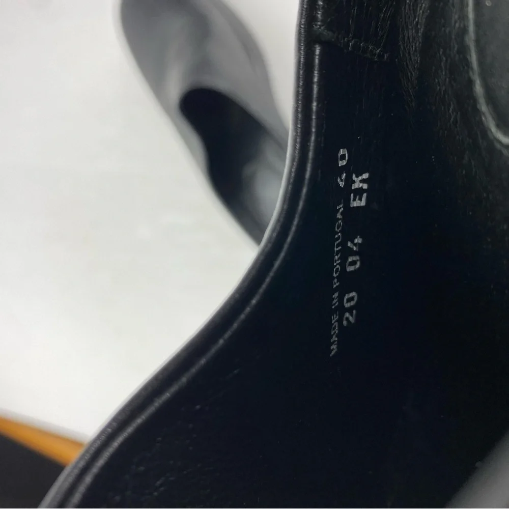 Dansko Womens 40 (US 9.5-10) Black Leather Cabrio Mule Clog Wedge Heel Slip On - Picture 6 of 6